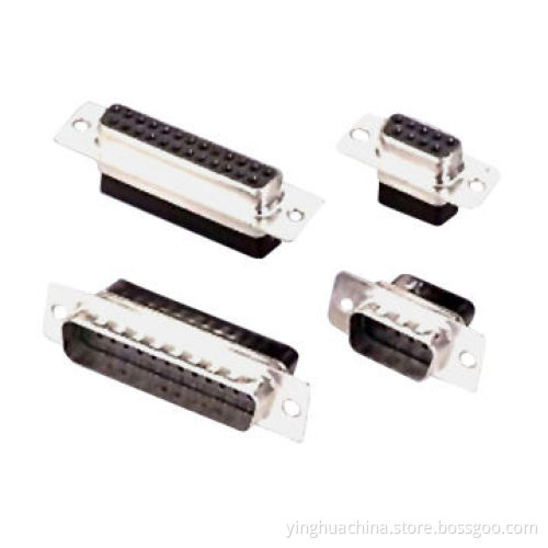 D-sub Crimp Housing 9/15/25/37-pin Connectors, Male/Female Type Through Hole, Hex Screw 0542